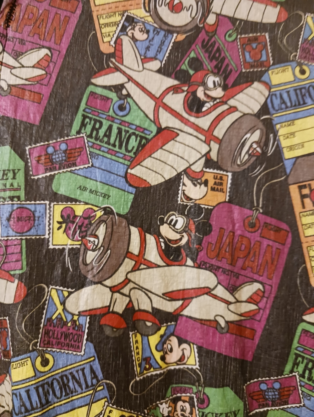 Disney Originals Vtg- Y2k Tyvek World Mickey Jacket USA Size MED - Picture 3 of 10